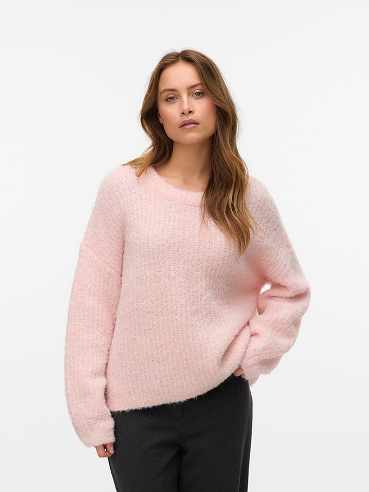Vero Moda Sweter w kolorze jasnoróżowym rozmiar: L