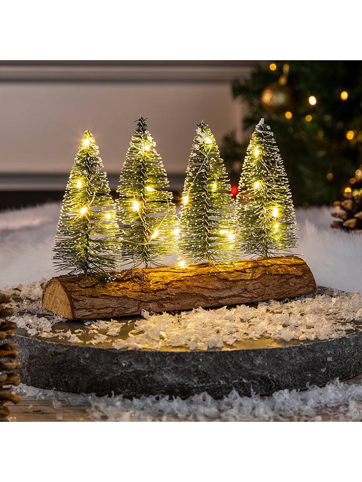 Profiline Dekoracyjna lampa LED "Trees" w kolorze brązowo-zielonym - 20 x 13,4 x 6,5 cm rozmiar: onesize