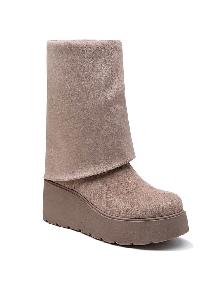 Foreverfolie Botki w kolorze beżowym rozmiar: 41