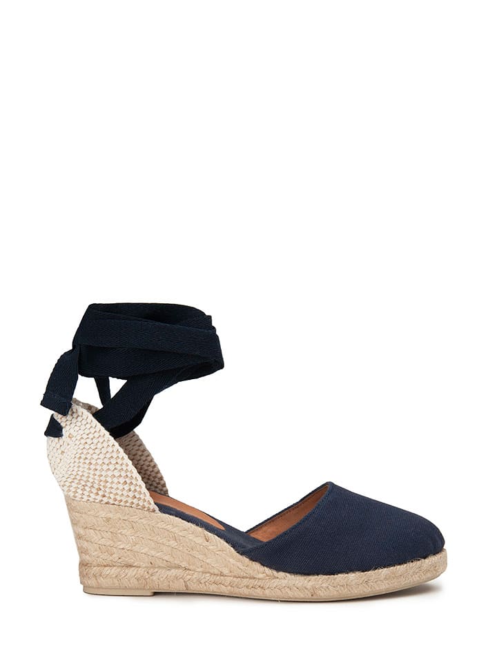 Anaki Espadryle "Solene" w kolorze czarnym na koturnie rozmiar: 39