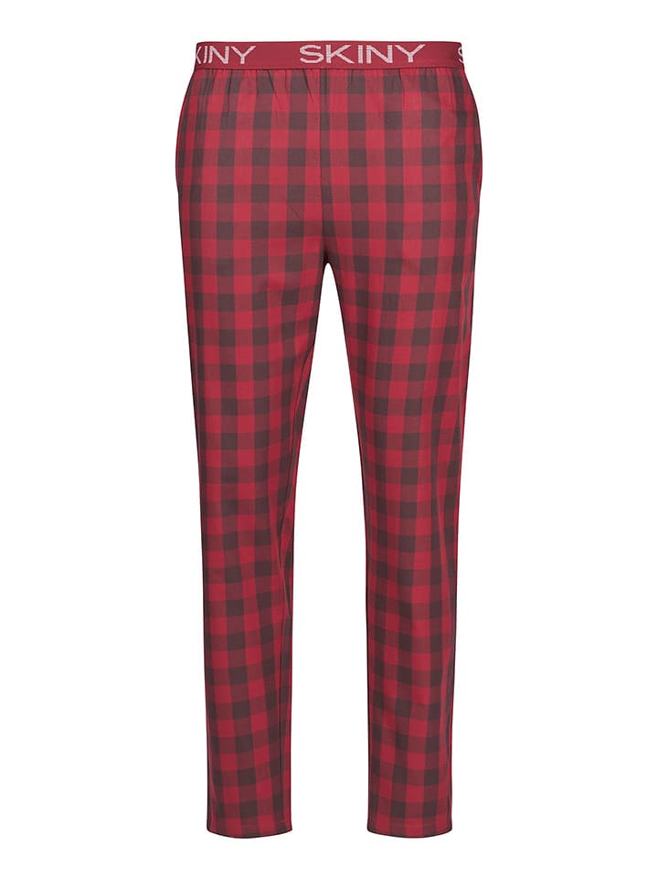 Skiny Spodnie piżamowe w kolorze czerwonym rozmiar: XXL