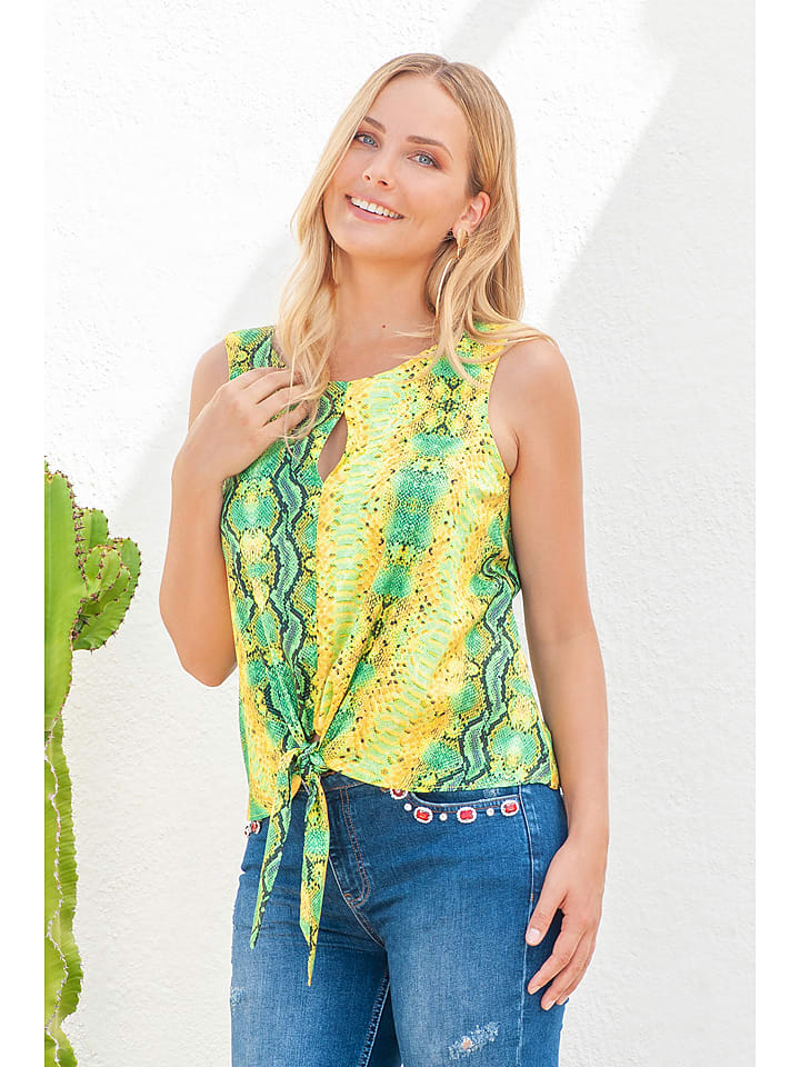 Bleu d'Azur Top "Mcqueen" w kolorze zielonym rozmiar: 44