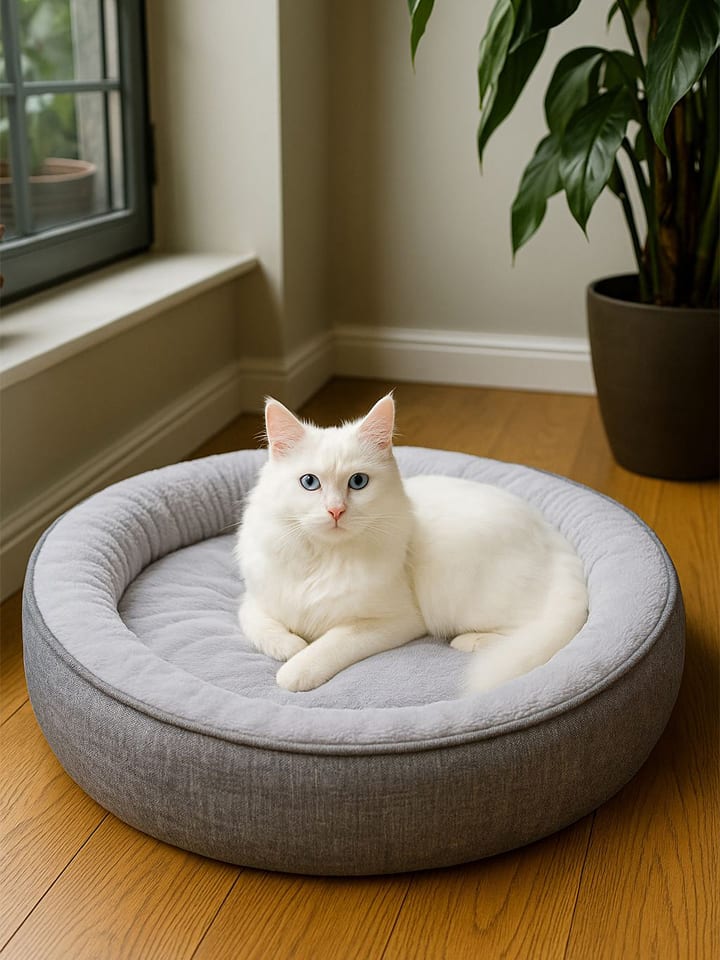 Paws&Whiskers Legowisko "Bunny" w kolorze szarym dla zwierząt rozmiar: 70x50x10 cm