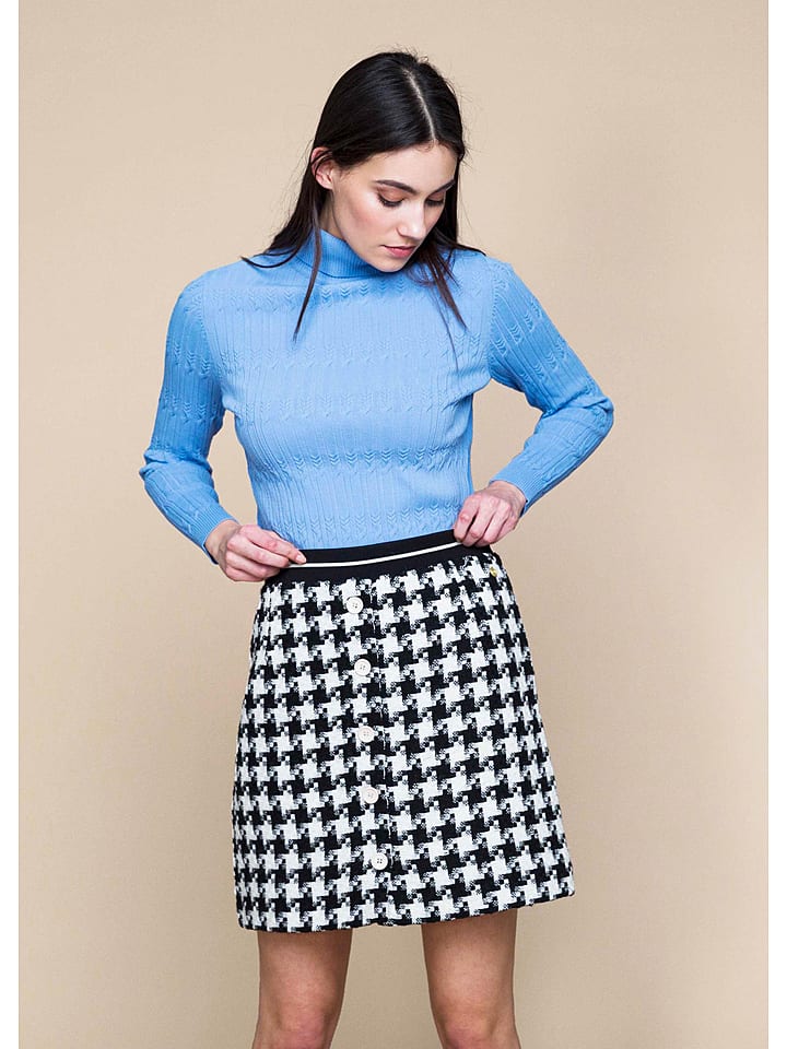 4funkyflavours Spódnica "Back In Tha Game" w kolorze czarno-białym rozmiar: L