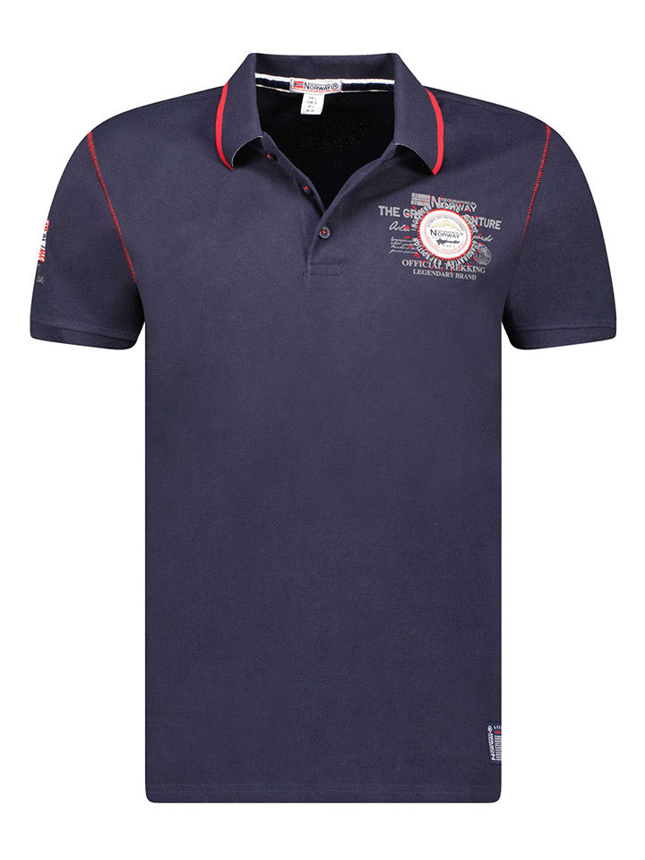 Geographical Norway Koszulka polo "Kilsvik" w kolorze granatowym rozmiar: XXL