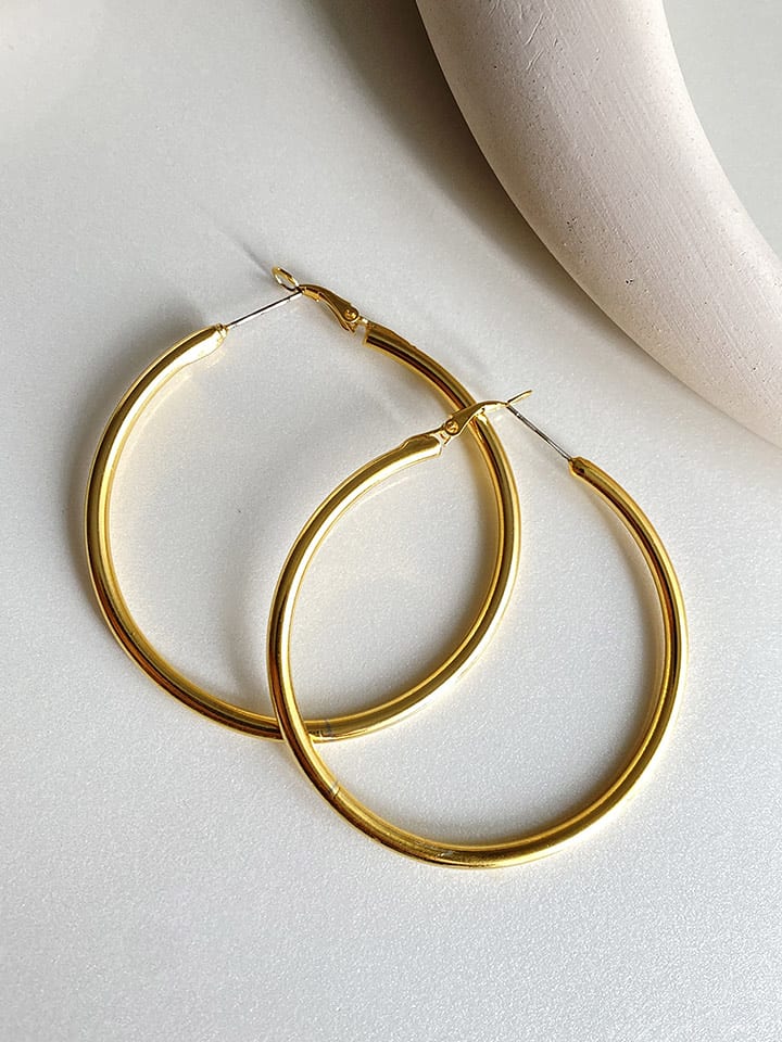 Madame Vogue Pozłacane kolczyki-kreole rozmiar: onesize