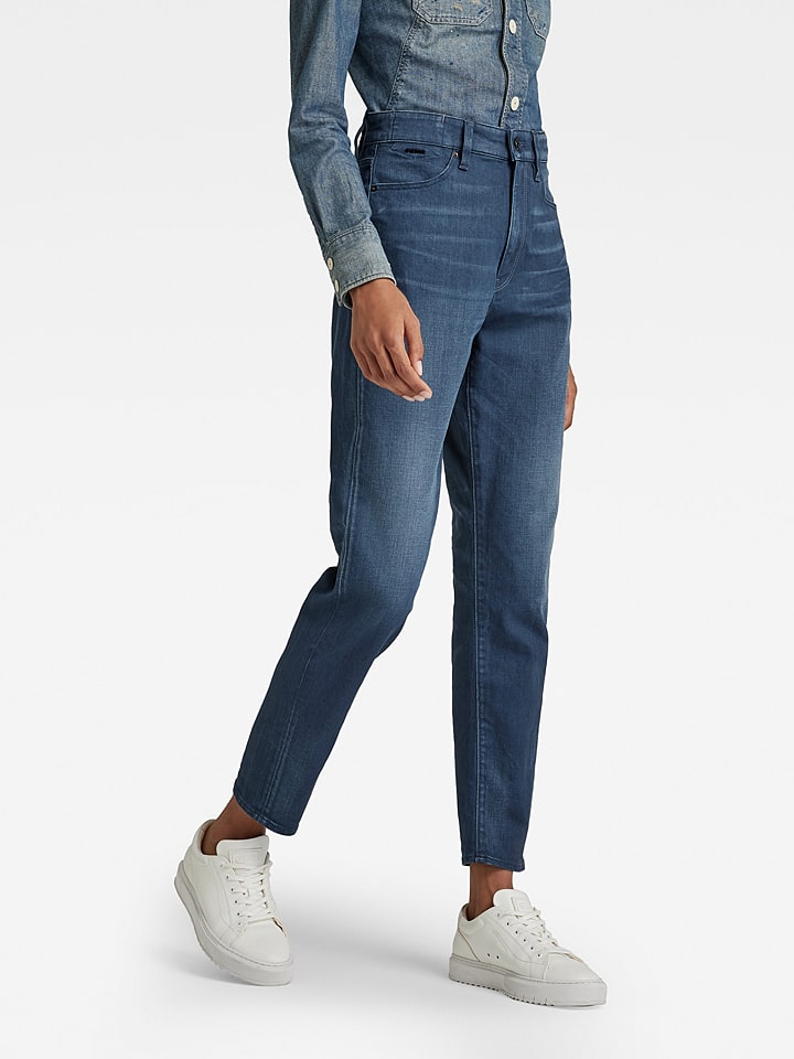 G-Star Dżinsy "Janeh" - Mom fit - w kolorze niebieskim rozmiar: W26/L30
