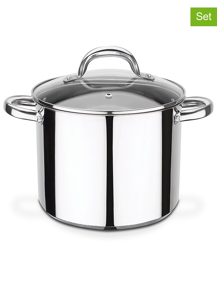 GSW 2-częściowy zestaw "Montreal" w kolorze srebrnym - Ø 20 cm rozmiar: onesize