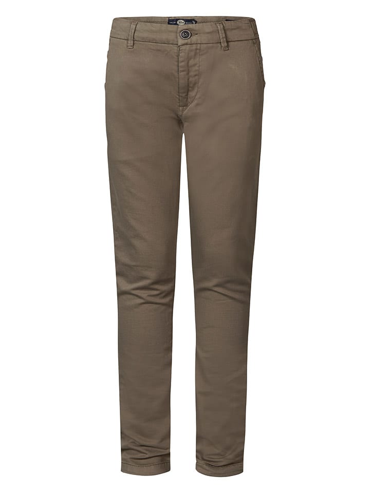 Petrol Industries Spodnie chino w kolorze brązowym rozmiar: 164