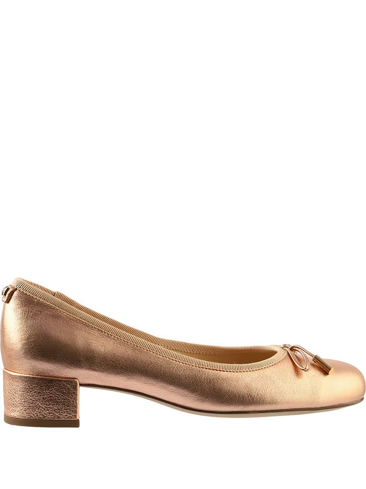 Högl Skórzane czółenka w kolorze złotym rozmiar: 41