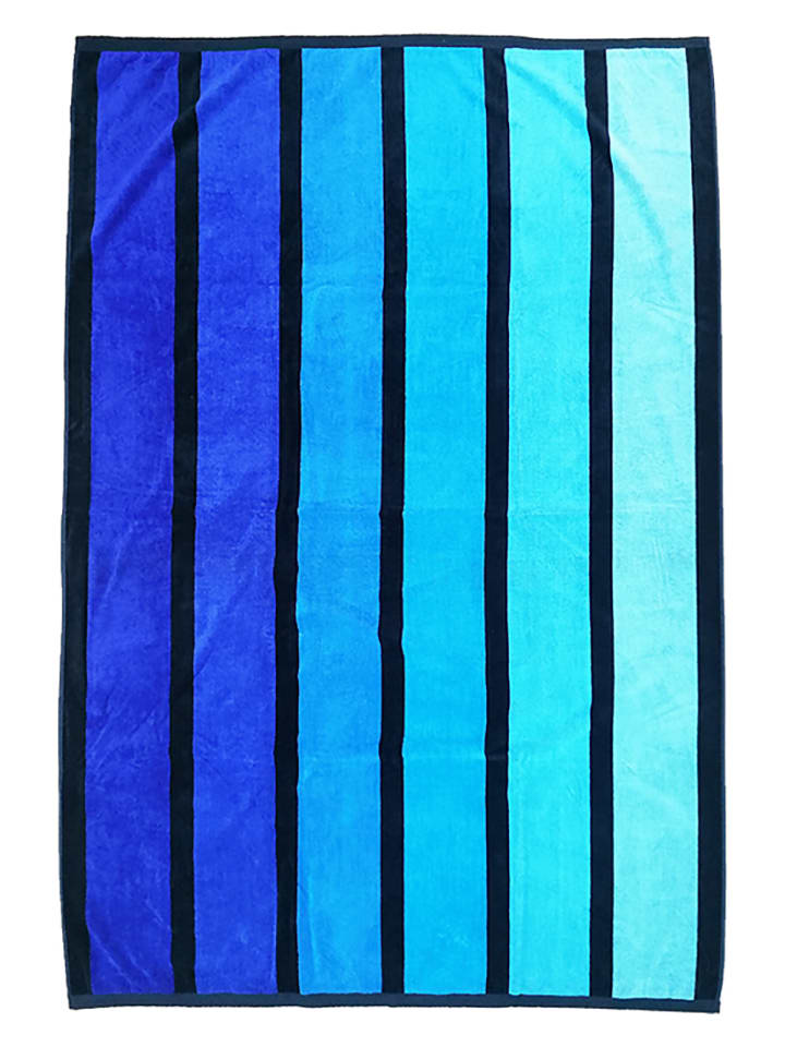 Le Comptoir de la Plage Ręcznik plażowy w kolorze błękitno-niebieskim - 180 x 140 cm rozmiar: onesize