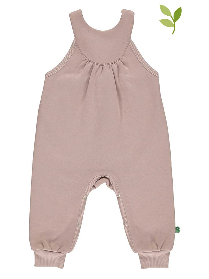 Ogrodniczki w kolorze beżowym