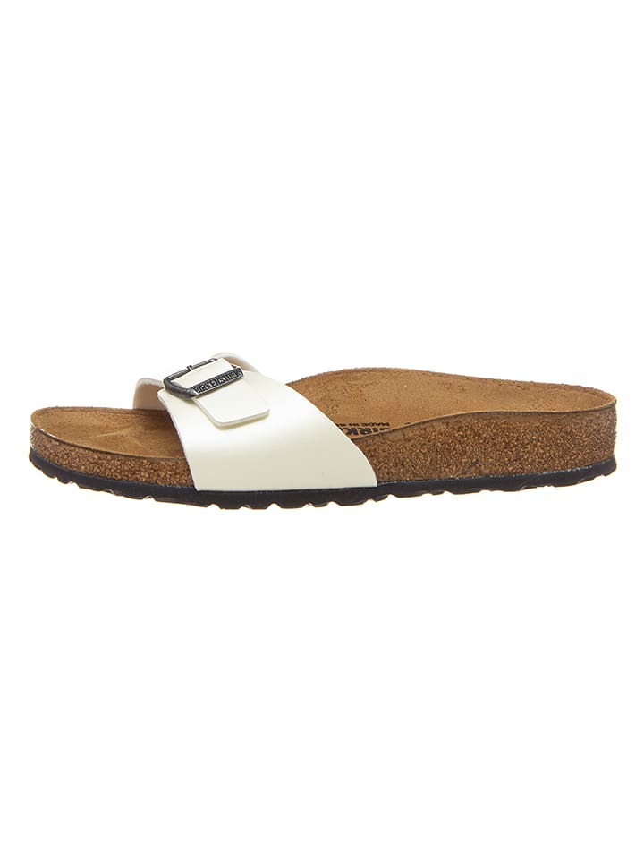 Birkenstock Klapki "Madrid" w kolorze kremowym rozmiar: 35