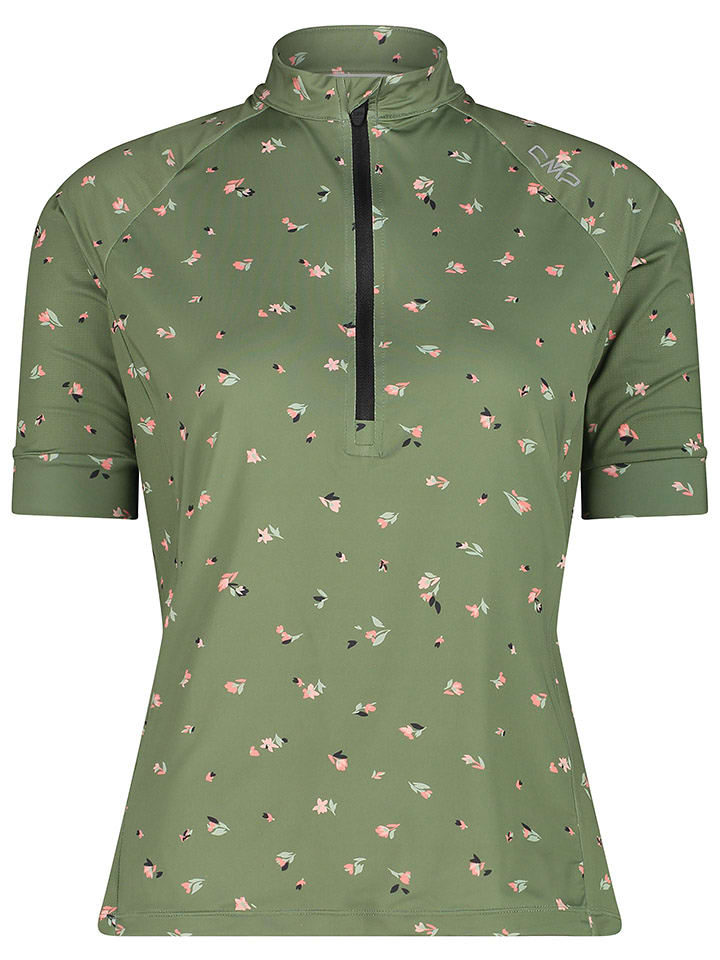 CMP Koszulka kolarska w kolorze khaki rozmiar: 40