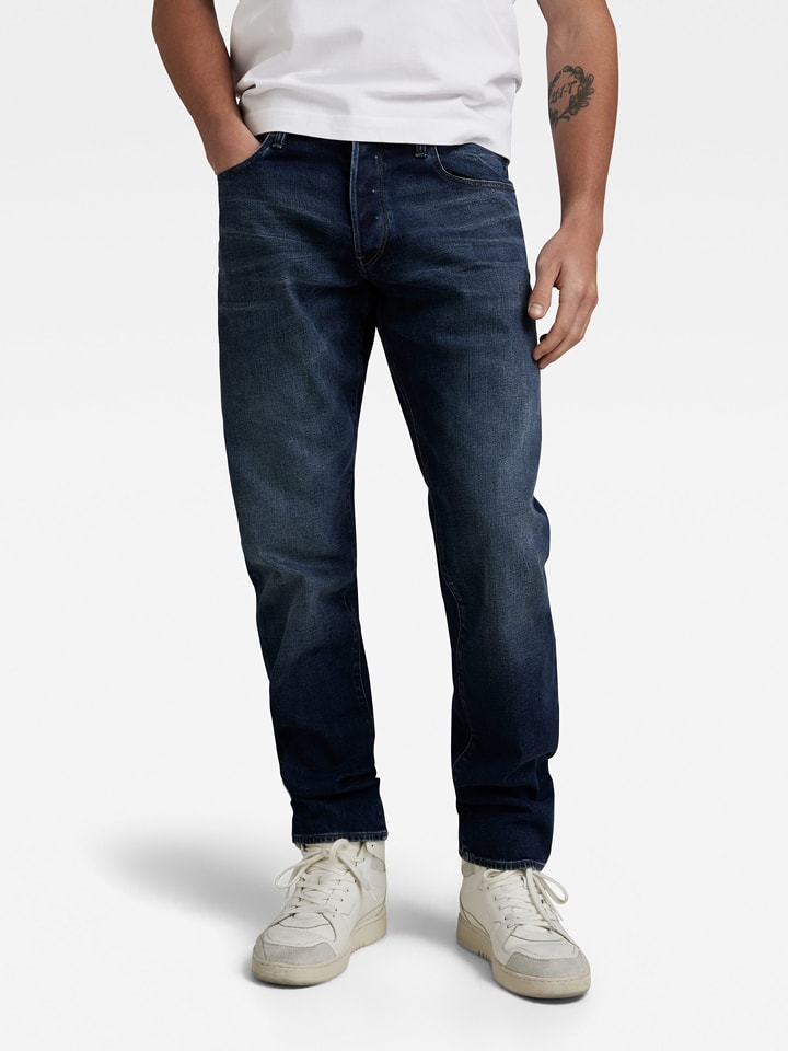 G-Star Dżinsy - Tapered fit - w kolorze granatowym rozmiar: W34/L32