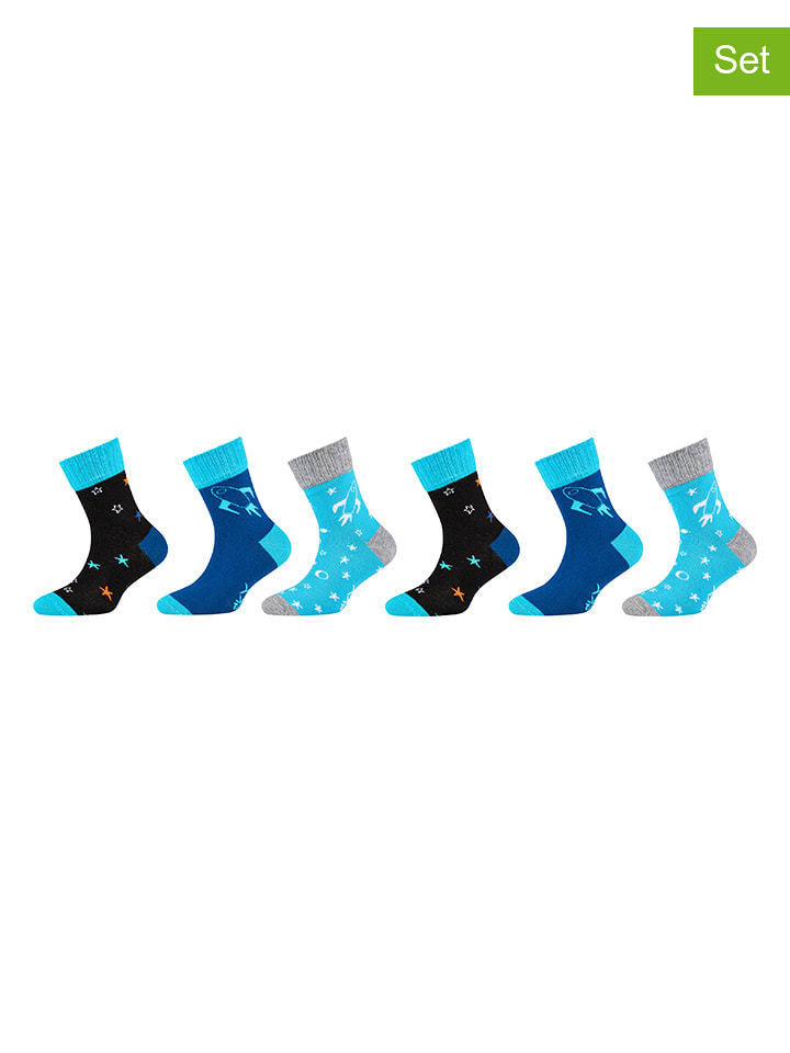 Skechers Skarpety (6 par) w kolorze niebieskim rozmiar: 31-34