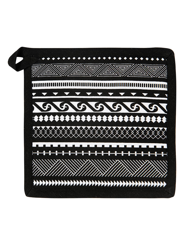 Trendy Kitchen by EXCÉLSA Chwytak kuchenny w kolorze czarnym - 20 x 20 cm rozmiar: onesize