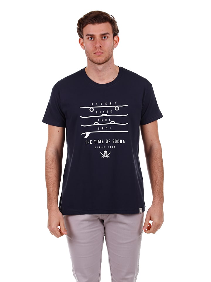 The Time of Bocha Koszulka w kolorze granatowym rozmiar: L