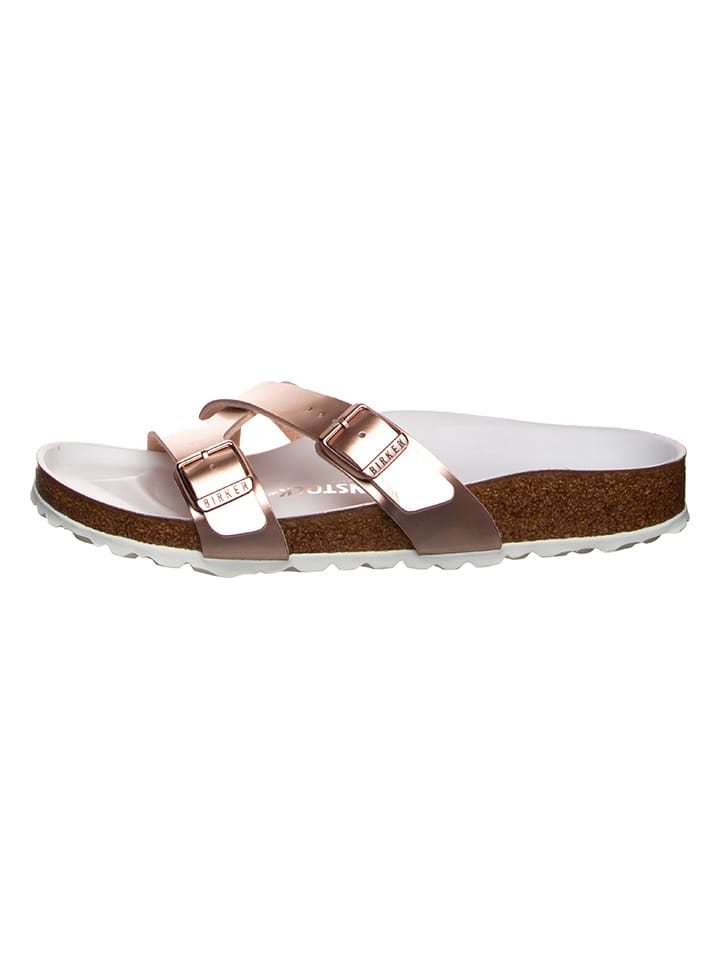 Birkenstock Klapki "Yao" w kolorze różowozłotym rozmiar: 37