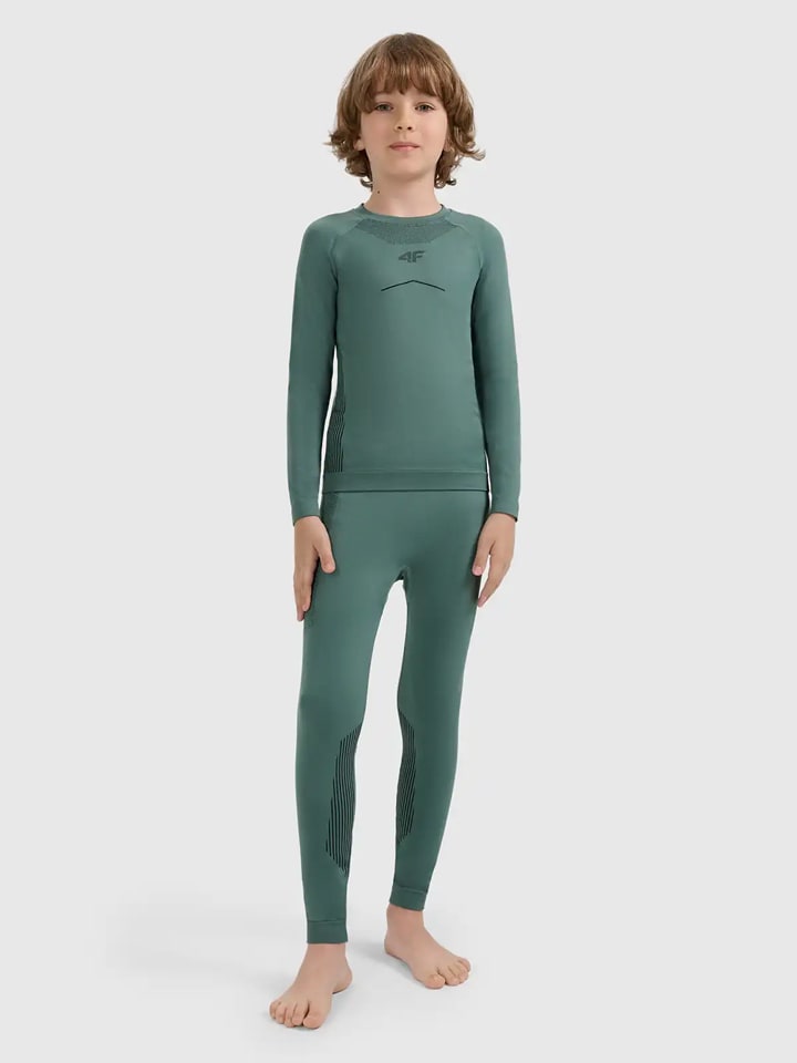 4F 2-częściowy zestaw bielizny termicznej w kolorze zielonym rozmiar: 128/134