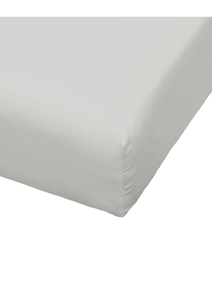 Bierbaum Prześcieradło dżersejowe w kolorze szarym na gumce rozmiar: 190x200 cm