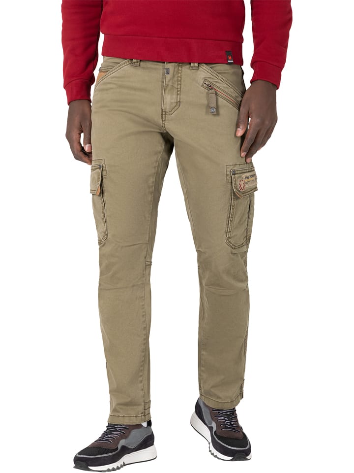 Timezone Bojówki "Roger" w kolorze khaki rozmiar: W38/L30