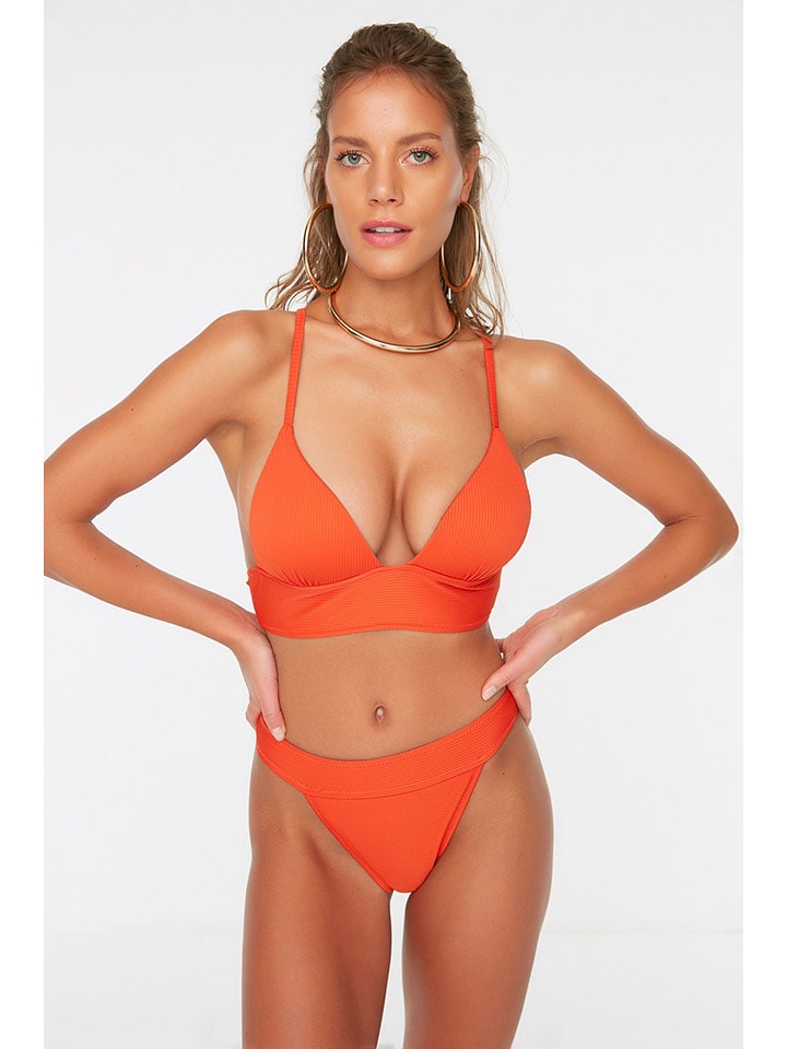 trendyol Figi bikini w kolorze pomarańczowym rozmiar: 34