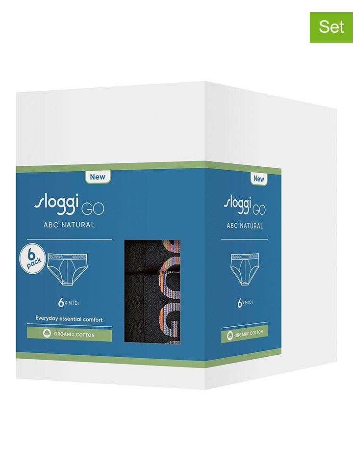 Sloggi Slipy (6 par) w kolorze czarnym rozmiar: XL