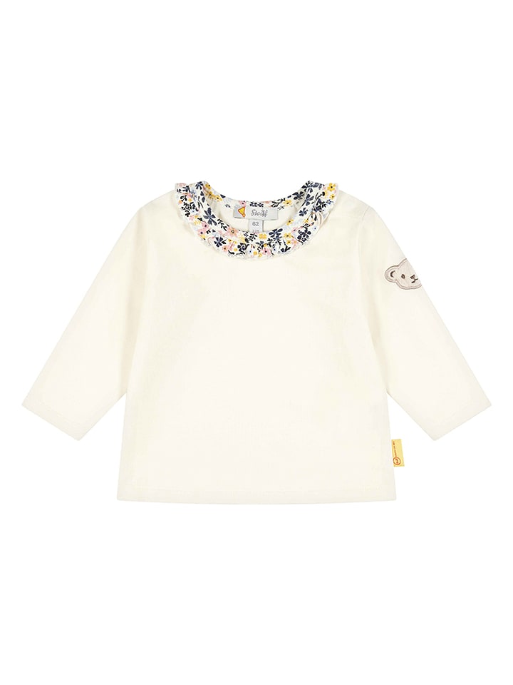 Steiff Koszulka w kolorze kremowym rozmiar: 80