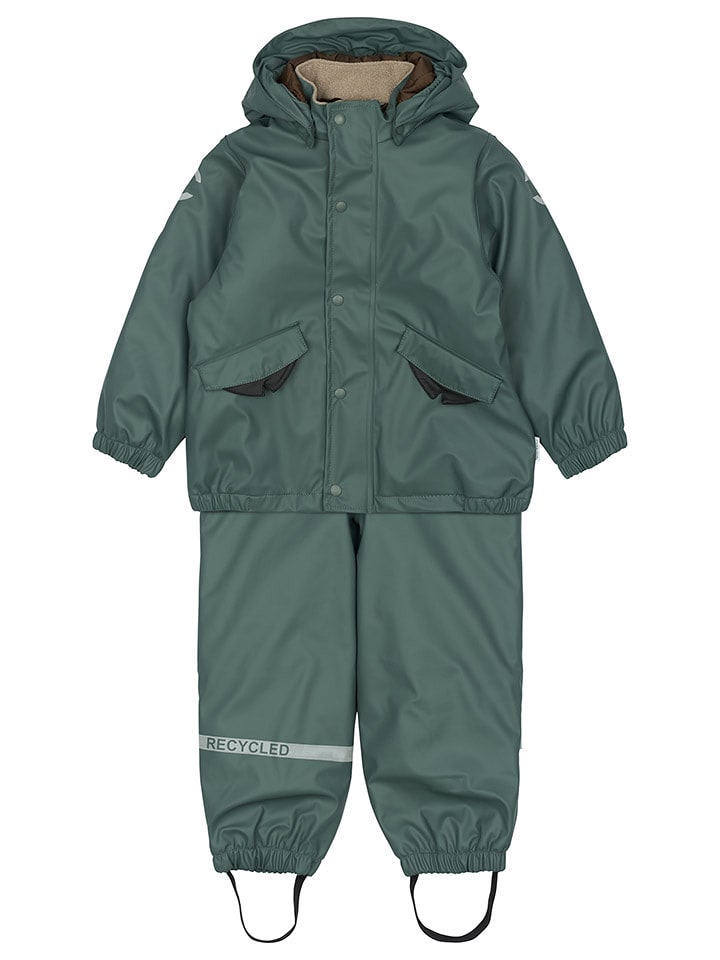 mikk-line 2-częściowy zestaw przeciwdeszczowy w kolorze zielonym rozmiar: 98