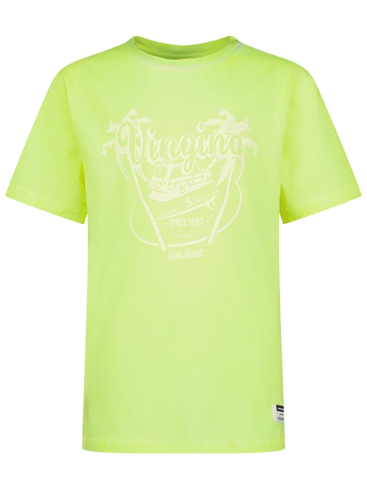 Vingino Koszulka "Hois" w kolorze zielonym rozmiar: 140