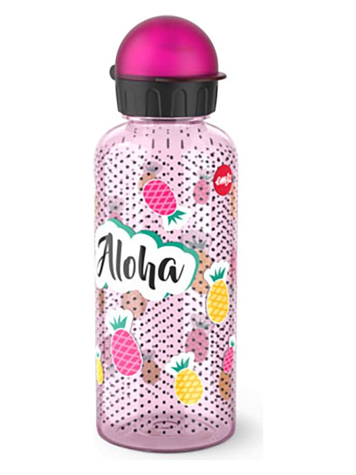 Emsa Bidon "Aloha" w kolorze jasnoróżowym - 600 ml rozmiar: onesize