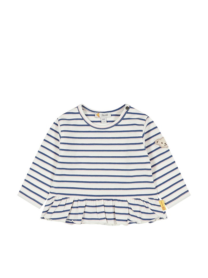 Steiff Koszulka w kolorze białym rozmiar: 86