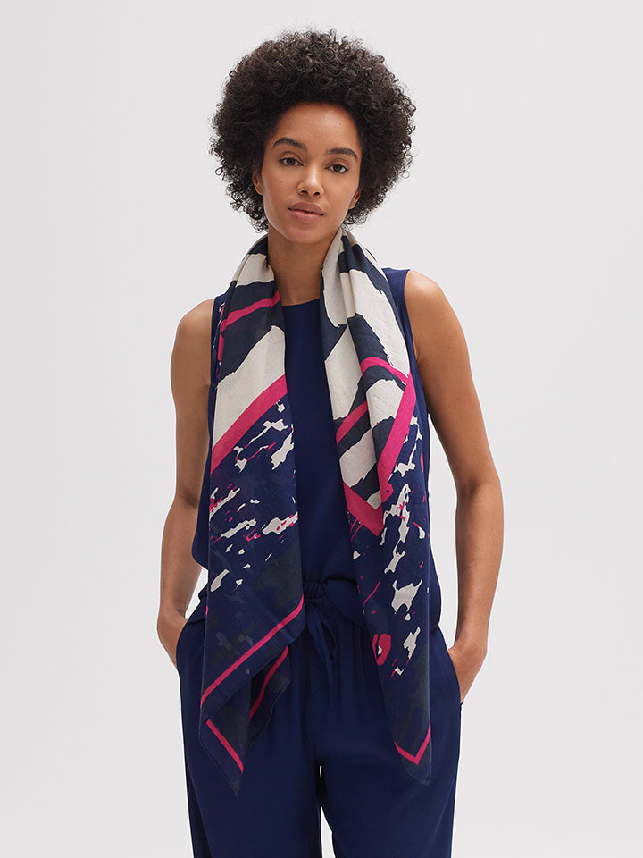 OPUS Chusta "Aruni" w kolorze granatowym - 120 x 120 cm rozmiar: onesize