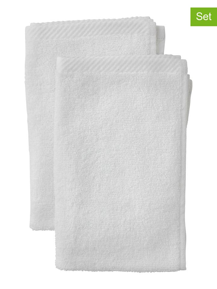 Ellos Home Myjki (2 szt.) "Elise" w kolorze białym rozmiar: 30x50 cm