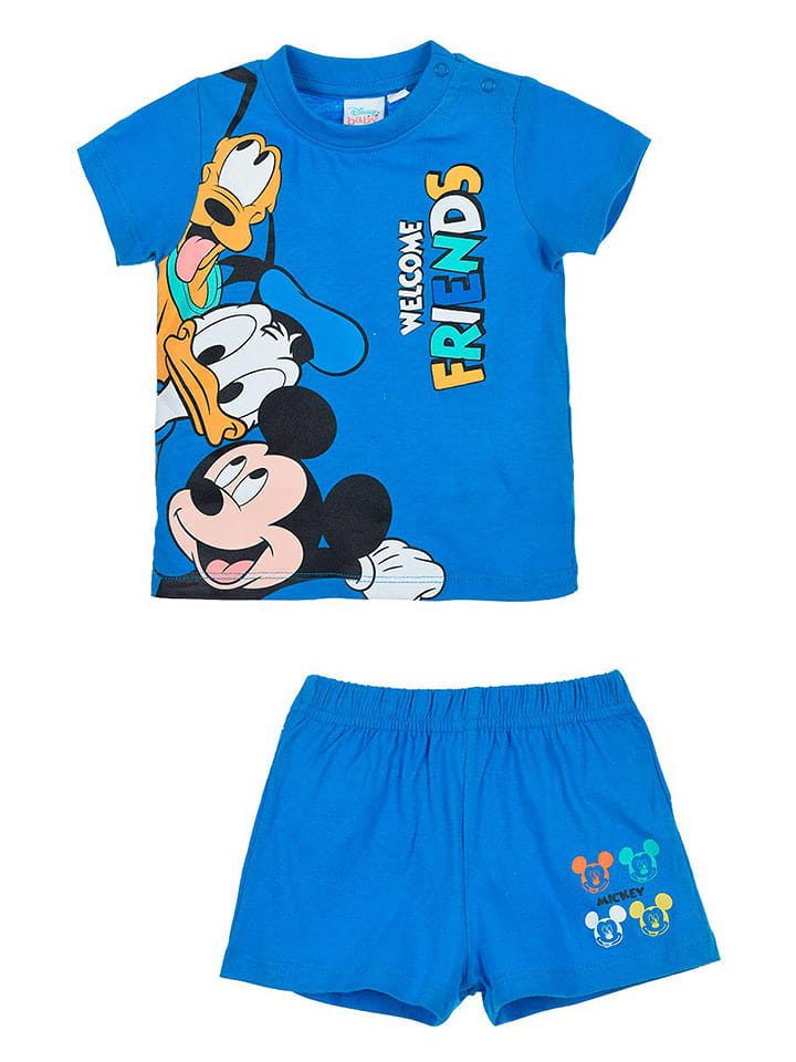 MICKEY 2-częściowy zestaw "Mickey" w kolorze niebieskim ze wzorem rozmiar: 80