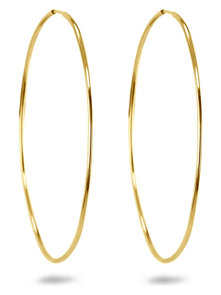 DI GIORGIO Pozłacane kolczyki-kreole rozmiar: onesize