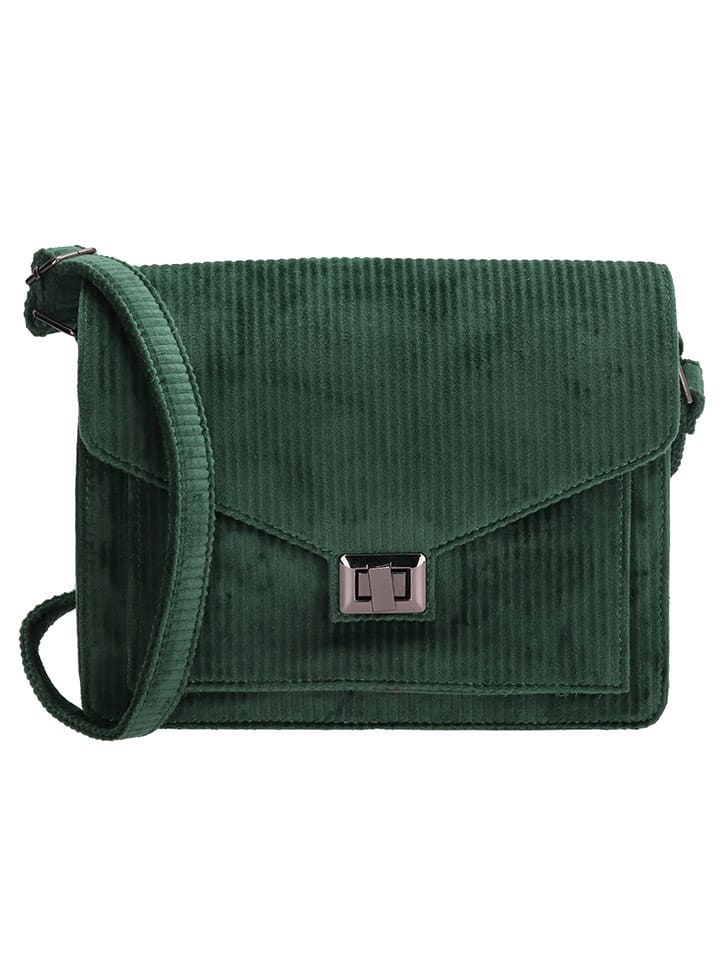 Torebka "Forestdale" w kolorze ciemnozielonym - 23 x 19 x 6 cm