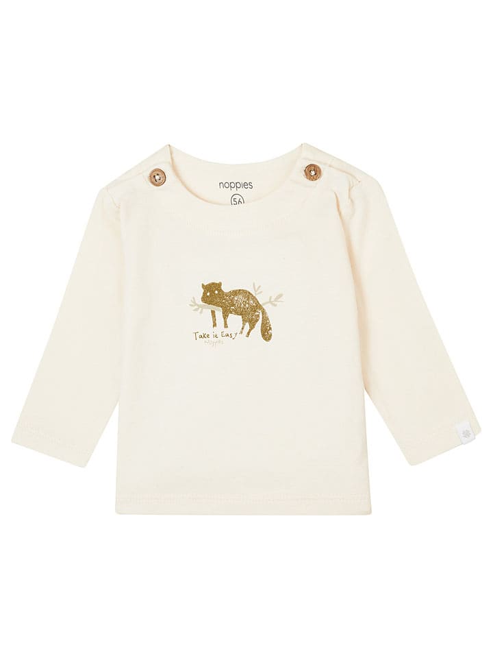 Noppies Koszulka "Gambo" w kolorze kremowym rozmiar: 74