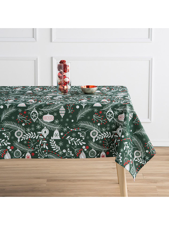 mint Deco Obrus "Guirnalda" w kolorze zielono-białym rozmiar: 140x200 cm