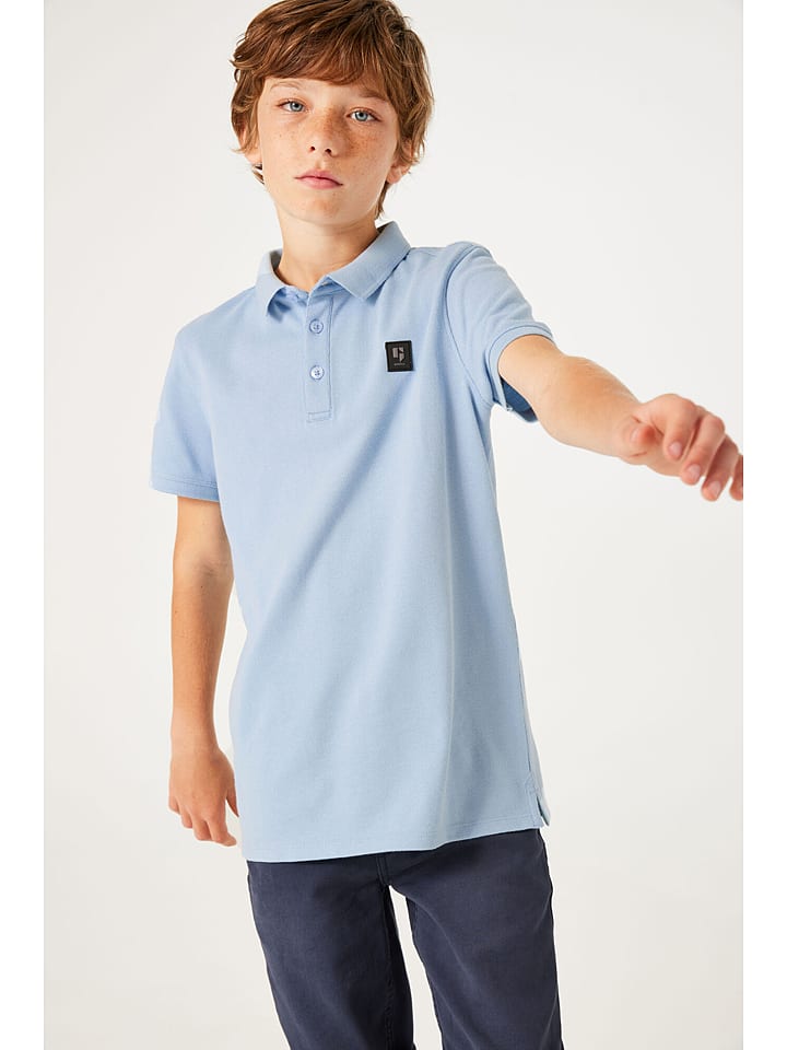 Garcia Koszulka polo w kolorze błękitnym rozmiar: 128/134