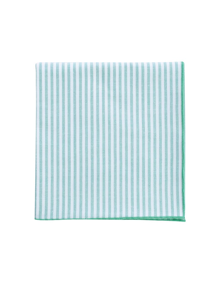 Overbeck and Friends Obrus "Elli" w kolorze biało-miętowym - 100 x 100 cm rozmiar: onesize