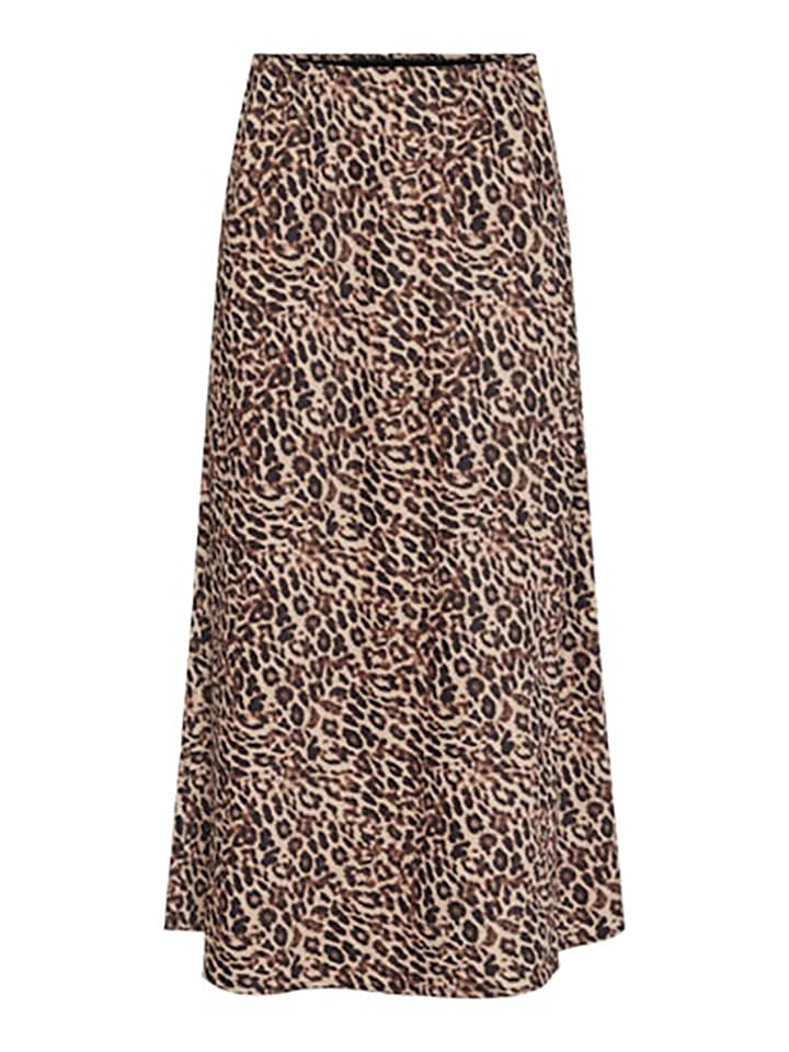 Pieces Spódnica "Franah" w kolorze jasnobrązowym rozmiar: S