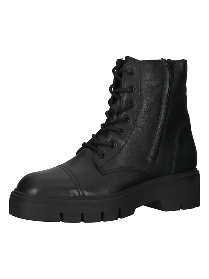 Ara Shoes Skórzane botki w kolorze czarnym rozmiar: 38,5