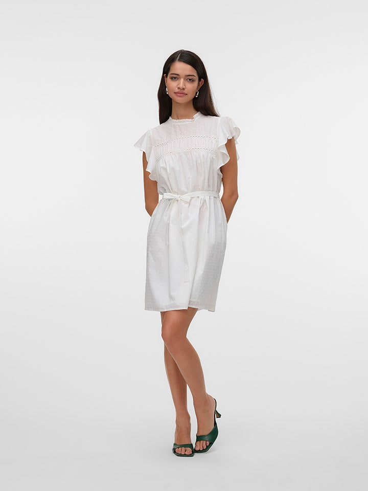 Vero Moda Sukienka w kolorze białym rozmiar: L
