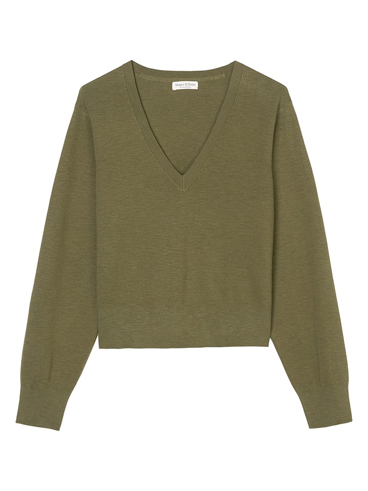 Marc O'Polo Sweter w kolorze oliwkowym rozmiar: L