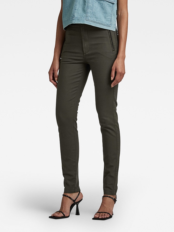 G-Star Spodnie chino w kolorze zielonym rozmiar: W28/L30