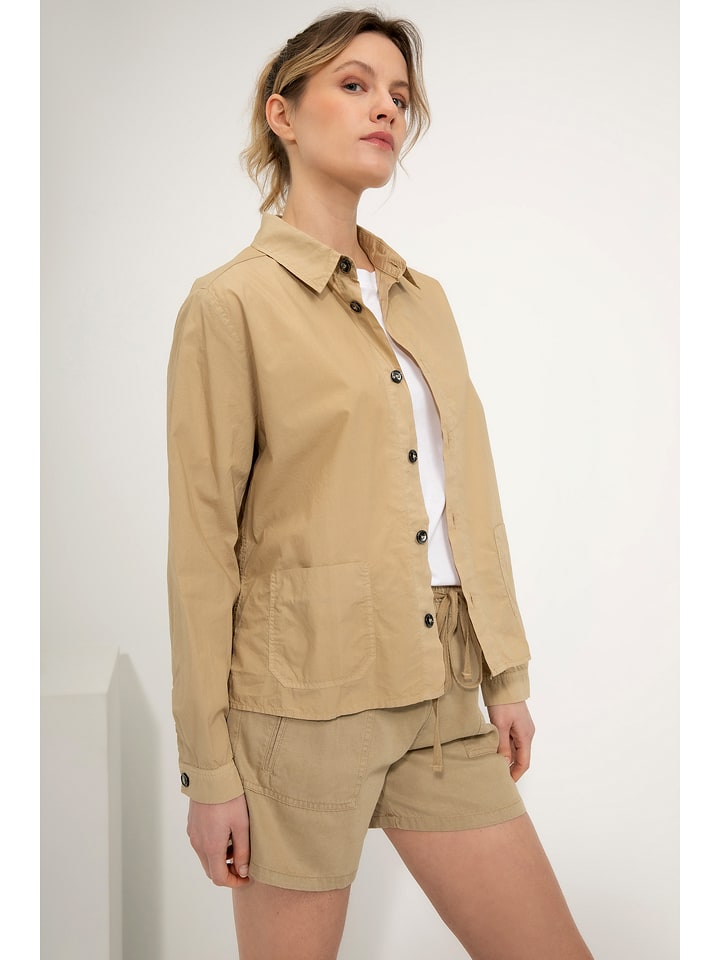 Josephine & Co Kurtka koszulowa "Gerwin" w kolorze beżowym rozmiar: 34