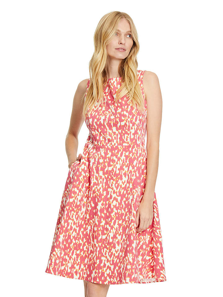 Vera Mont Sukienka w kolorze jasnoróżowo-kremowo-pomarańczowym rozmiar: 42