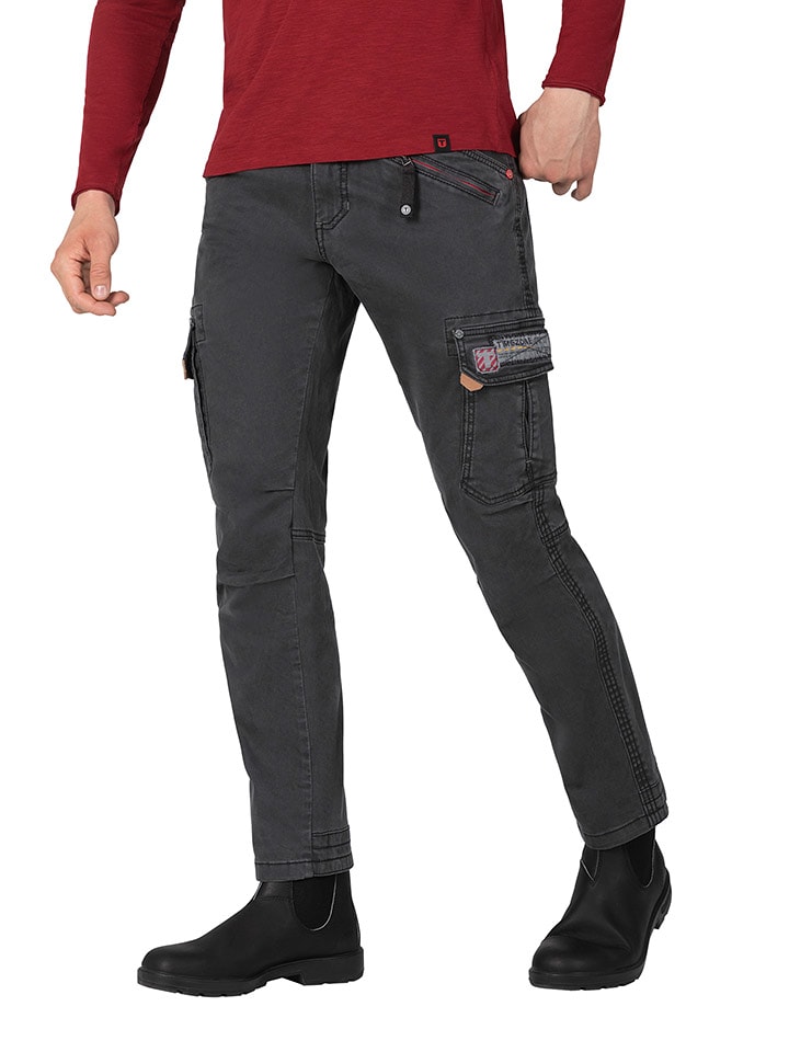 Timezone Bojówki w kolorze antracytowym rozmiar: W32/L30